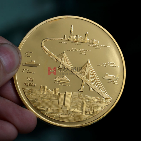 浙江寧波庫柏耐吉公司成立純金紀念幣定制