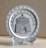 廣州軍區紀念盤,純錫錫盤,純錫錫牌,錫制獎碟